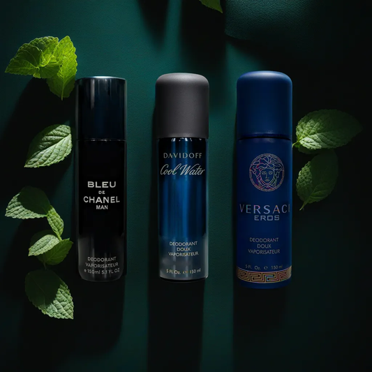 Midnight Trio: Bleu De Chanel, David Off Cool Water and Versace Eros